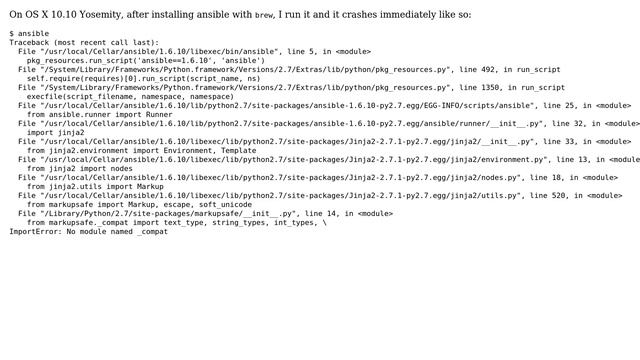 ImportError: No module named _compat смотреть онлайн