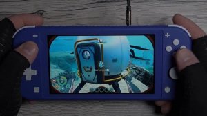 Subnautica Below Zero Nintendo Switch lite blue gameplay