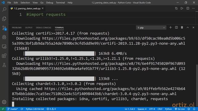 Python - Curso: 14 Inicio de la Segunda Demostración para Parsing y Lectura de Datos Web смотреть онлайн