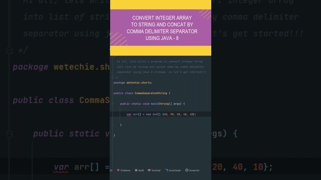 String Concatenation With Comma Delimiter Separator in Java 8 #java #coding #interview смотреть онлайн