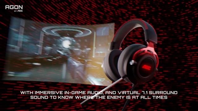 AOC GH300 Gaming RGB headset with detachable microphone смотреть онлайн