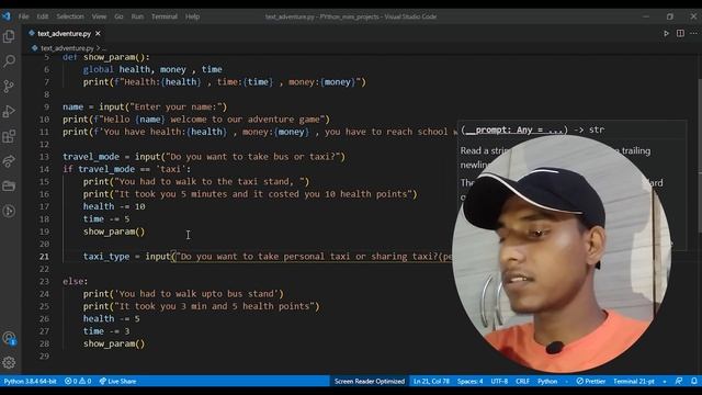 Text Adventure Game with Python | Python Beginner Project | Crazy Coders смотреть онлайн