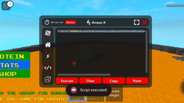 Muscle Simulator exploit script | Roblox (Arceus x) смотреть онлайн
