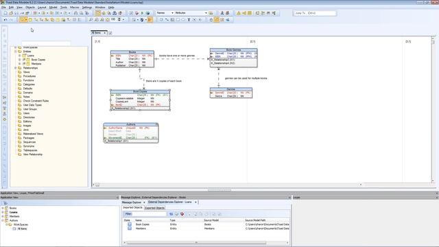 Using the external dependencies explorer in Toad Data Modeler смотреть онлайн