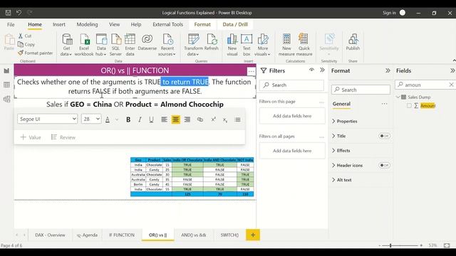 DAX Series Part4 | POWER BI -- AND vs && Functions | OR vs || Functions | NOT Functions | NESTED IF смотреть онлайн