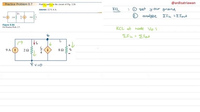 Practice Problem 2.7 Fundamental of Electric Circuits (Alexander - Sadiku) смотреть онлайн