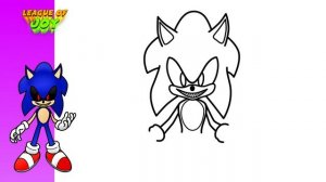 How to DRAW SONIC EXE