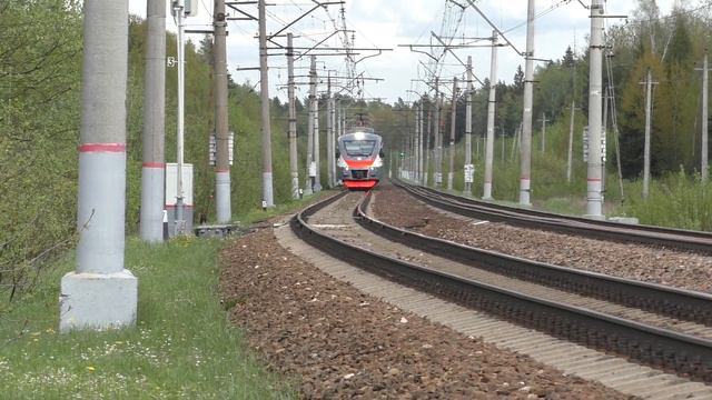 Электропоезд ЭП2Д-0090 ЦППК перегон Голицыно - Петелино смотреть онлайн