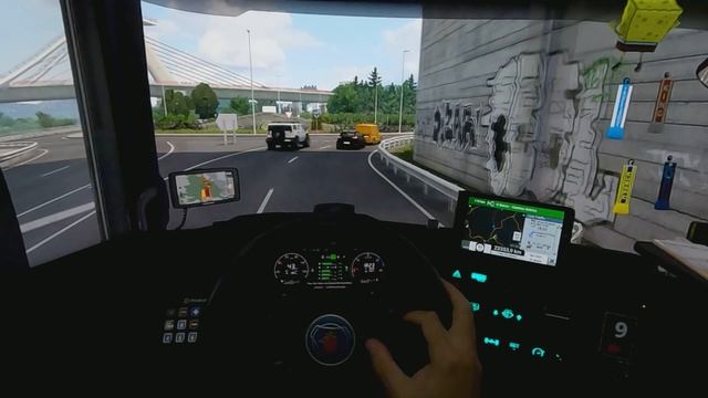 EURO TRUCK SIMULATOR 2 COM TRÊS MONITORES | SAIMOS DE PORTO DESTINO ESPANHA смотреть онлайн
