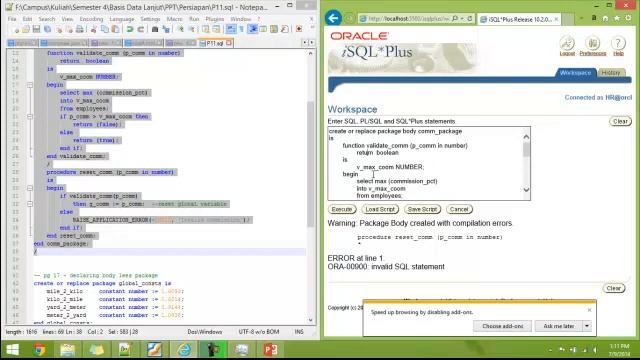 EEPIS Oracle Praktikum 11 Create Packages смотреть онлайн