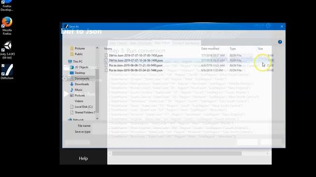 Dbf to Json смотреть онлайн