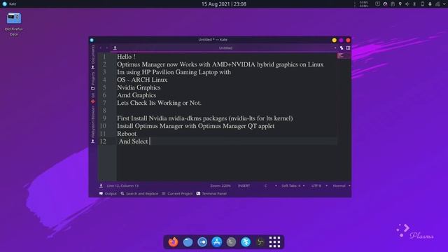 Hybrid Graphics on Arch Linux | AMD + NVIDIA Linux | Optimus Manager смотреть онлайн