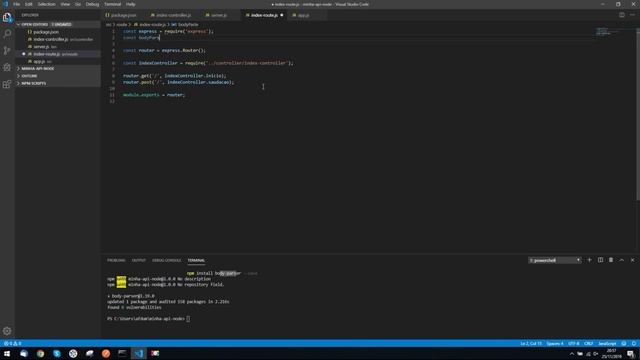 Criando um método POST na API Node смотреть онлайн