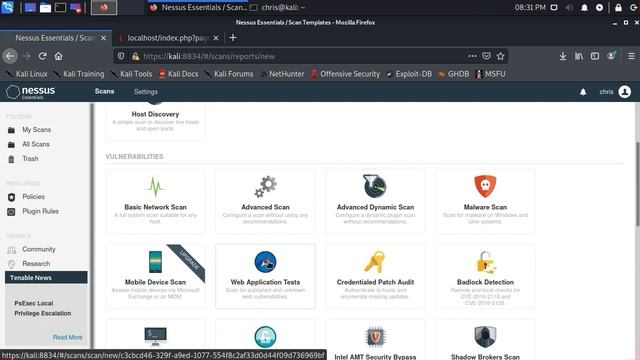 Nessus Essentials - Configure Scan смотреть онлайн