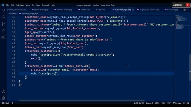 127. Customer Login Page using PHP and MYSQL смотреть онлайн