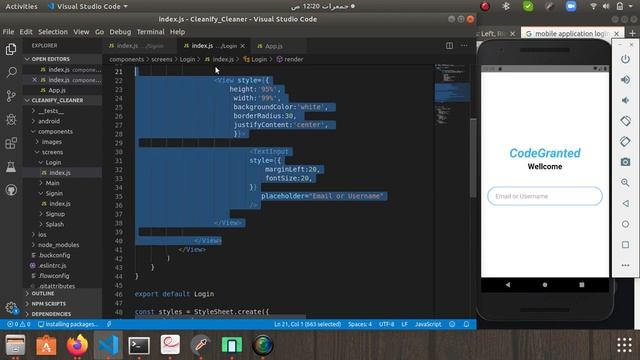 React Native Login Panel Design with Simple and Easy Approach | React-Native Tutorial смотреть онлайн