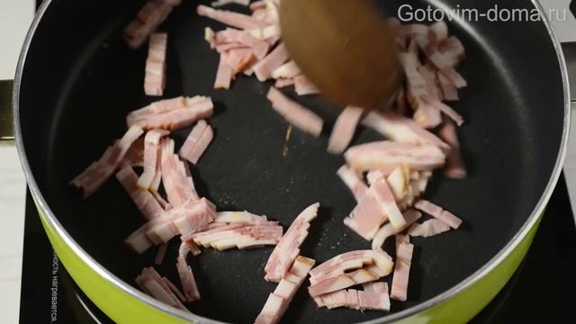 Паста КАРБОНАРА. Спагетти Карбонара со сливками и беконом. Готовим дома.mp4 смотреть онлайн