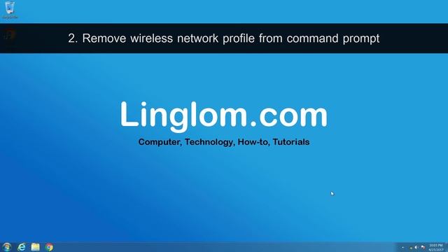 Remove or forget wireless network profile in Windows 7 смотреть онлайн