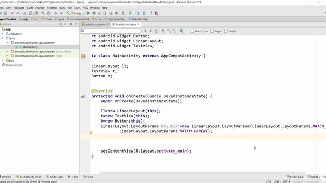 20 Java ile Linear Layout Oluşturmak | Android 7 Nougat Temel Eğitim Seti смотреть онлайн