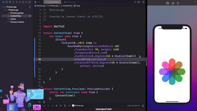 Creating animations – Animation SwiftUI Tutorial смотреть онлайн