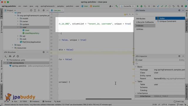 Adding a Unique Constraint and Unique Index to a JPA Entity | JPA Buddy смотреть онлайн