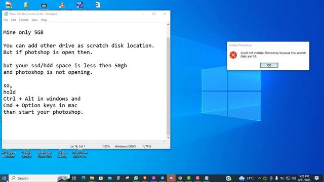 Adobe Scratch Disk full II Photoshop Scratch Disk Full II Photoshop Scratch disk location change смотреть онлайн
