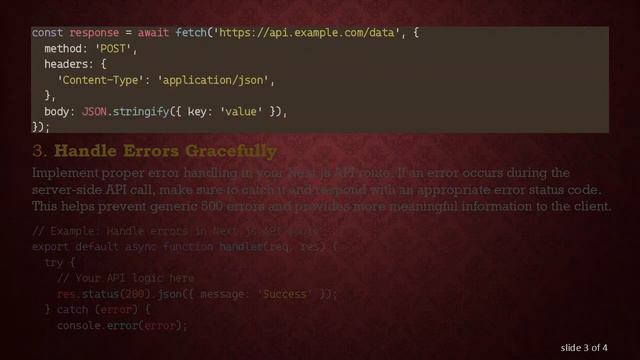 Troubleshooting 500 Internal Server Error in Next.js Server-Side API Calls with Node.js смотреть онлайн