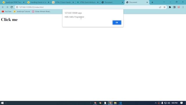 23. Handling Events in JavaScript DOM Bangla Tutorial | Dom Tutorial смотреть онлайн
