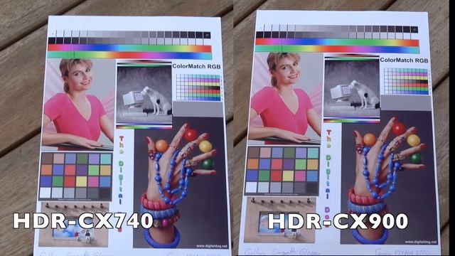 White balance comparison between Sony CX740 and CX900 смотреть онлайн