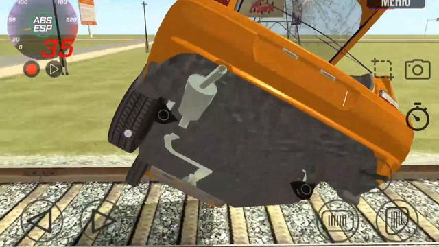 Почему нужно вовремя чинить светофоры на дорогах или рельсах #ВАЗ Краш Тест Симулятор 2 смотреть онлайн