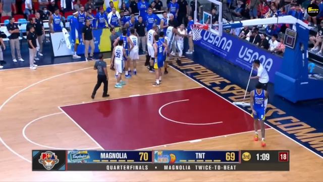 Magnolia players want to FIGHT Kib Montalbo after Hitting Tyler Bey смотреть онлайн