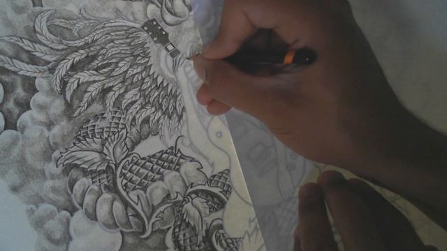 Angel & Snake Tattoo Design - Speed Drawing смотреть онлайн