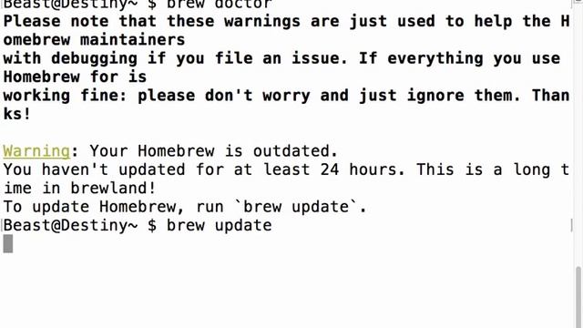brew update смотреть онлайн