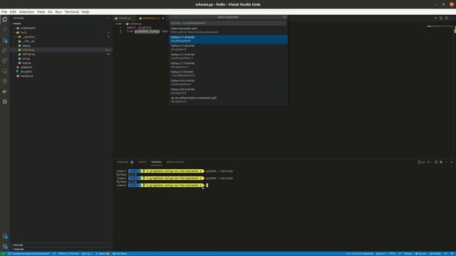 Selecting the correct python interpreter in VSCode смотреть онлайн