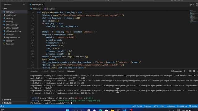 MAKE YOUR OWN AI MODEL / VOICE ASSISTANT / JARVIS / USING OPENAI смотреть онлайн