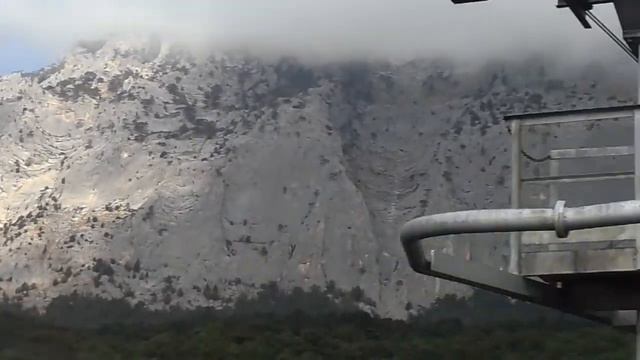 Канатка, подъём на Ай - Петри. Первая часть пути. осень 2015г. смотреть онлайн