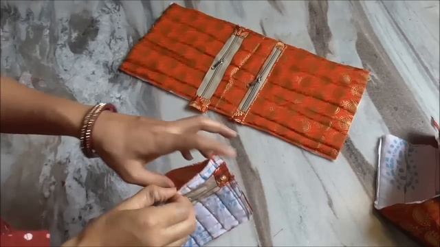 multi pocket sling bag with small piece of cloth - cutting & sewing of cloth bag /scrap fabric reus смотреть онлайн