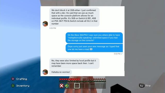 Minecraft PS4 BEDROCK EDITION - MORE WORLD STORAGE? - Not Enough Storage Glitch - (PS4 Bedrock News смотреть онлайн