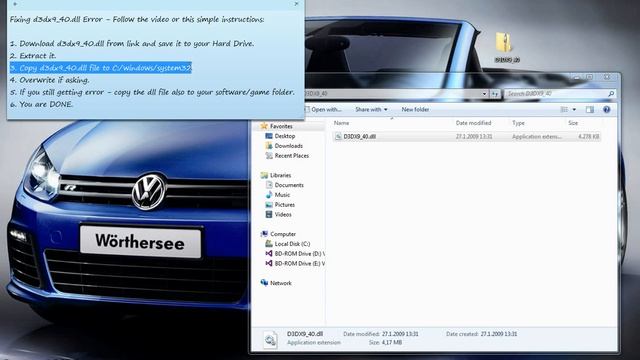 D3dx9_40.dll Download D3dx9_40.dll Error FiX смотреть онлайн