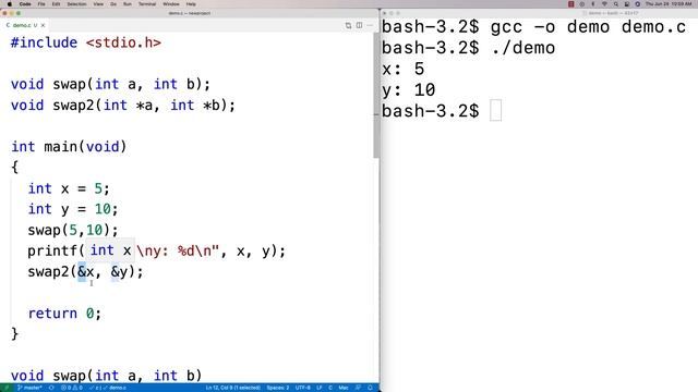 Pass By Reference | C Programming Tutorial смотреть онлайн