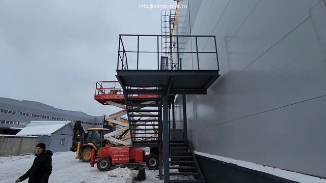 Маршевая техническая лестница. Marching technical ladder. смотреть онлайн