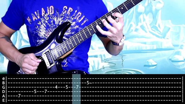 Guitar Cover : Iron Maiden - The Evil That Men Do | ALL RIFFS SOLOS WITH TABS смотреть онлайн