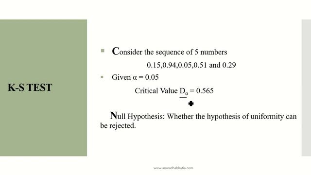 Kolmogorov - Smirnov Test [K-S Test] смотреть онлайн