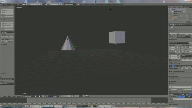how to place and replace your origin/ pivot point in blender 3d : v2.78 spoken tutorial смотреть онлайн