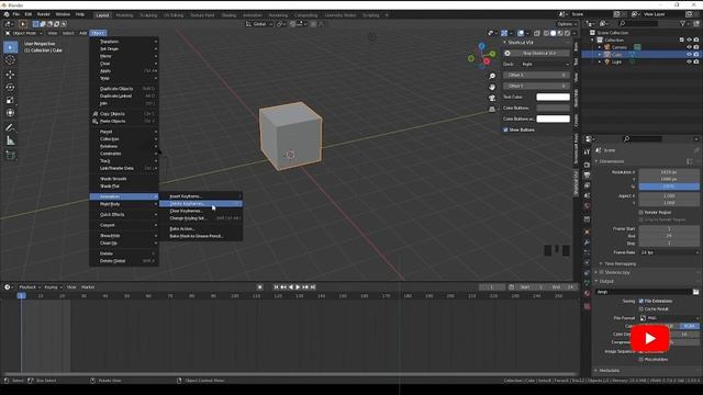 Animação 3D em @BlenderOfficial - 03 - Cubo, tempo, espaço смотреть онлайн