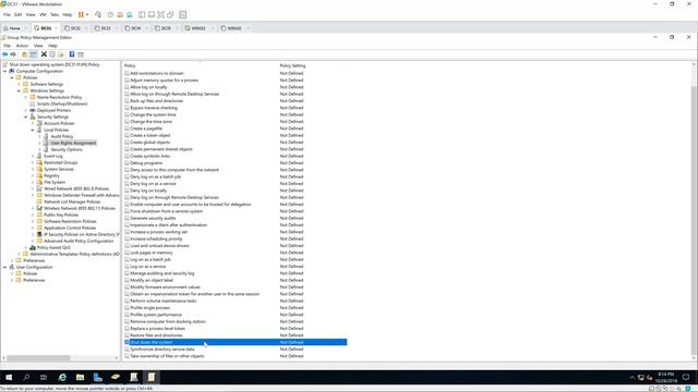 Settings who can shut down operating system using GPO on Windows Server 2019 смотреть онлайн