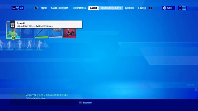 J'offre Le Skin Psyloke à Ferrari #epicpartner #fortnite #cadeau