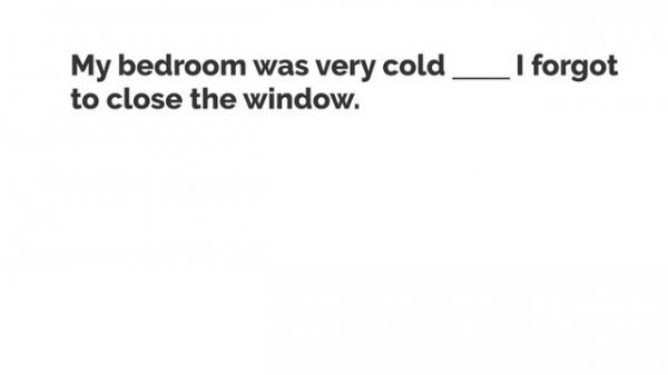 Grammar Quiz - And But So Because