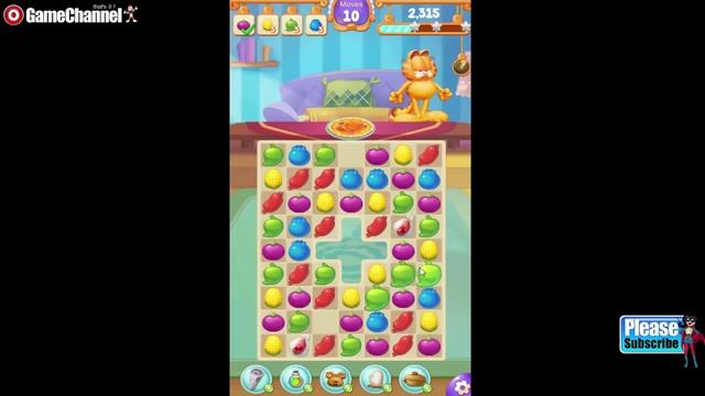 Garfield Chef Match 3 Puzzle Android İos Free Game GAMEPLAY VİDEO смотреть онлайн