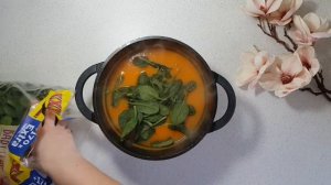 ОВОЩНОЙ СУП ИЗ БАТАТА И ШПИНАТА. ОТЛИЧНЫЙ СУП ДЛЯ ДЕТЕЙ !